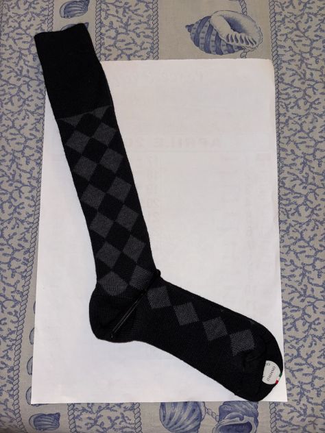 1 PAIO CALZE NUOVE IN LANA MERINO UOMO FIRMATE ORIGINALI VKNAGRANI,MADE IN ITALY - Foto 6