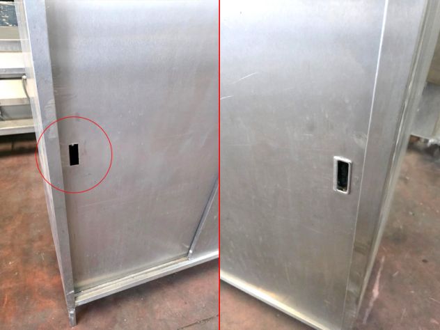 armadio inox per cucina alimentare usato - Foto 4