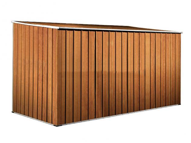 Box prefabbricato, casetta da giardino in lamiera zincata. Capanno deposito attrezzi in Acciaio Zincato 3.45 x 1.86 m x h1.92 m - 98 KG – 6,42 metri q - Foto 2