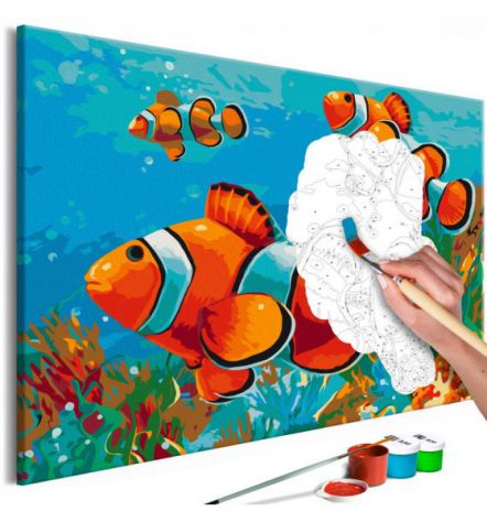 Quadro Fai Da Te 60x40 Cm. Animali N. 4 Arredalacasa Spedizione Gratis