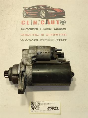 MOTORINO D' AVVIAMENTO VOLKSWAGEN Golf 5 Berlina 02Z911023F 0001123012 BXE diesel 1896 (0308)