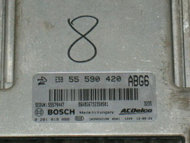 0281019088 ECU ASTRA INSIGNIA ZAFIRA 0281019088 55590420 ABG6 EDC17C59-1.15 - Foto 4