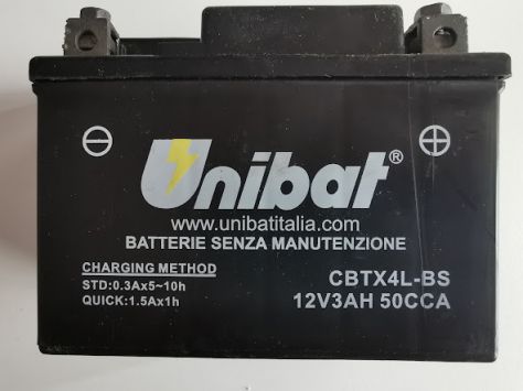 BATTERIA UNIBAT CBTX4L-BS
