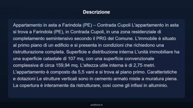 Immobile in asta di 159 m² in vendita a Farindola - Foto 4