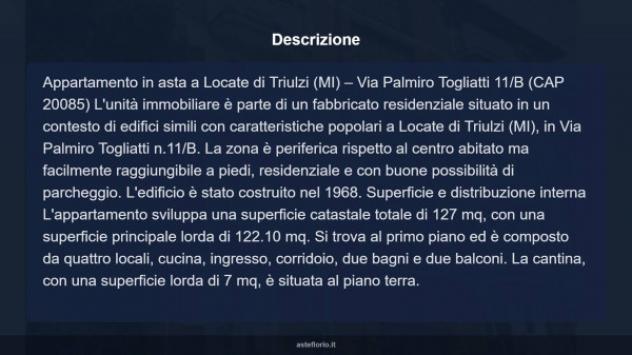 Immobile in asta di 127 m² in vendita a Locate di Triulzi - Foto 17