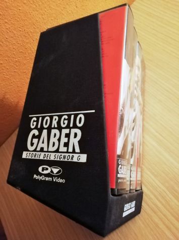 Giorgio Gaber: 4 VHS videocassette  + cofanetto: G. Gaber Storie del signor G. - Foto 3