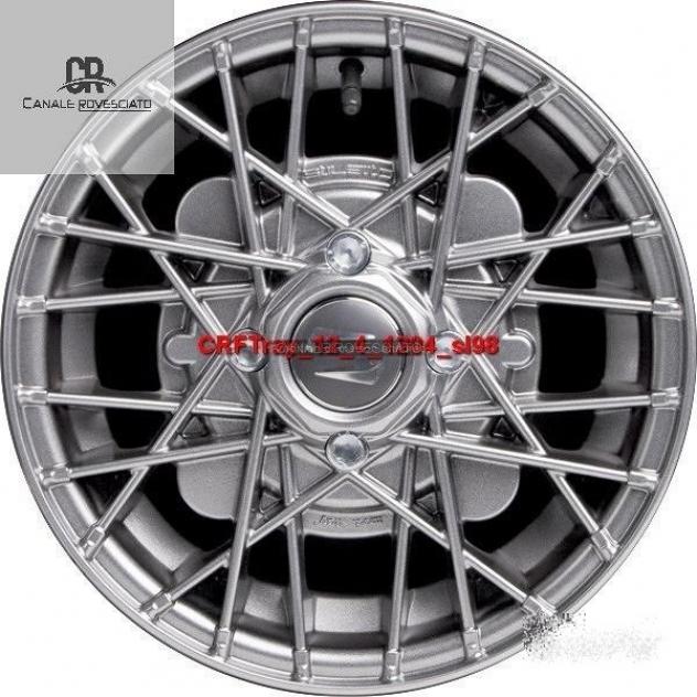 Cerchi ray silver 4,5x 12 4x98 fiat 126 600 900 - Foto 3