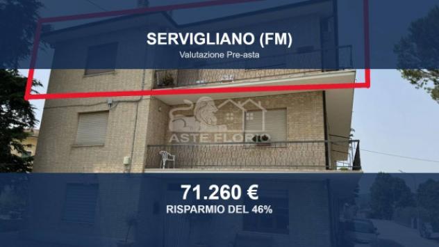 Immobile in asta di 125 m², box auto in vendita a Servigliano