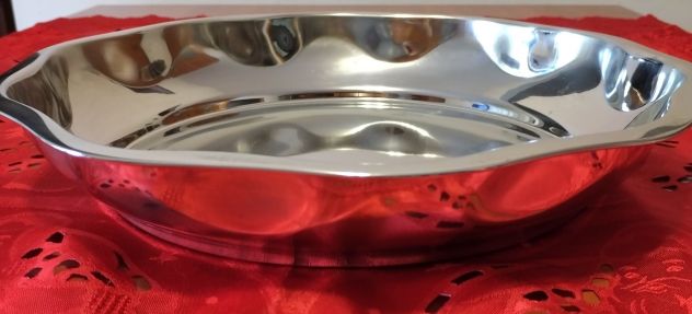 Vassoio Tondo Acciaio Inox diam. 35 cm - USATO x Alimenti 15107 - Foto 2
