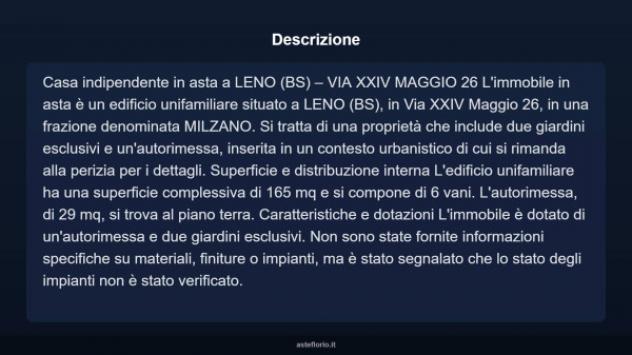 Immobile in asta di 194 m² con più di 5 locali e box auto in vendita a Leno - Foto 16