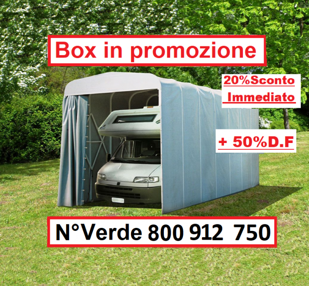 -25% + eventuali Propmo BOX Copertura Camper, auto-Pensiline auto e antigrandine - Foto 2