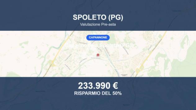 Immobile in asta di 978 m² in vendita a Spoleto