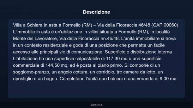 Immobile in asta di 144 m² con più di 5 locali in vendita a Formello - Foto 4
