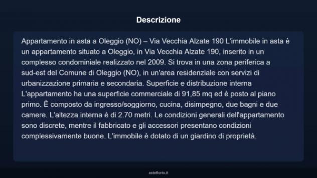 Immobile in asta di 91 m² con più di 5 locali e box auto doppio in vendita a Oleggio - Foto 10
