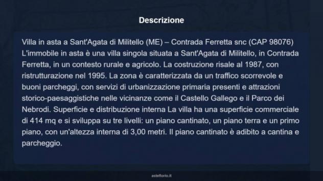 Immobile in asta di 414 m² con più di 5 locali in vendita a Sant'Agata di Militello - Foto 14