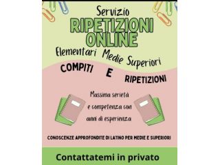 Ripetizioni online