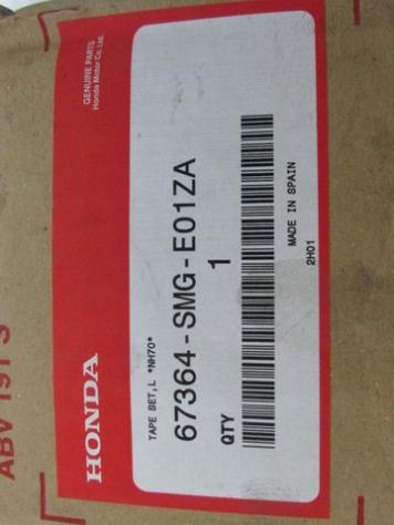 67364-SMG-E01ZA ADESIVO FASCIA PROTETTIVA HONDA CIVIC 2.0 I SPORT 118 KW RICAMBIO NUOVO - Foto 3