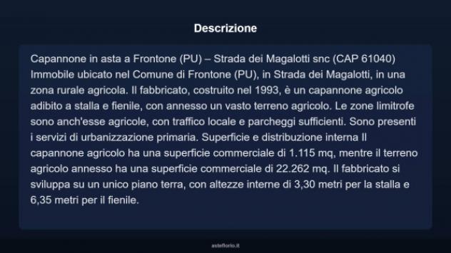 Immobile in asta di 1115 m² in vendita a Frontone - Foto 3