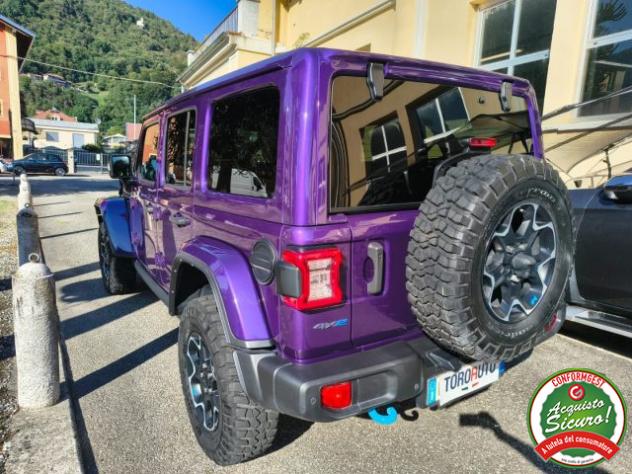 JEEP Wrangler Unlimited 2.0 PHEV ATX 4xe Rubicon UN.PROPR. rif. 24002679 - Foto 4