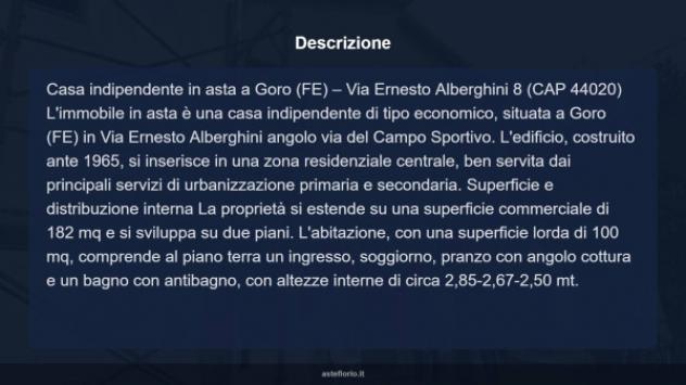 Immobile in asta di 182 m², box auto in vendita a Goro - Foto 16