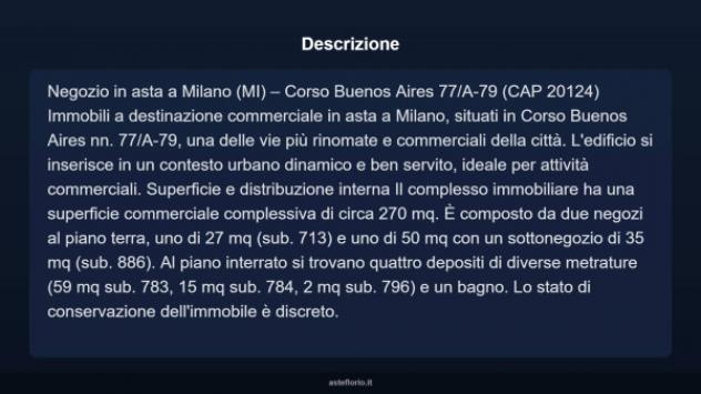 Immobile in asta di 270 m² in vendita a Milano - Foto 5