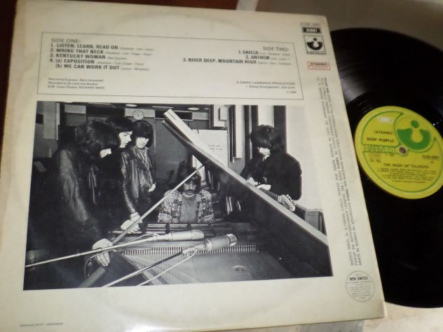 DEEP PURPLE - The Book of Taliesyn - LP / 33 rpm 1° Stampa 1969 Italy Harvest - Foto 3
