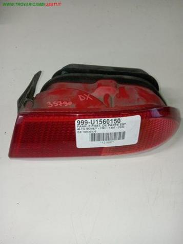 FANALE POST. DX PARTE EST. 999-U1560150 Parti elettriche  Fanaleria  Fanali  Fanale post. dx. ALFA ROMEO - 156 - 2000  2002, ALFA ROMEO - 156 - 2002