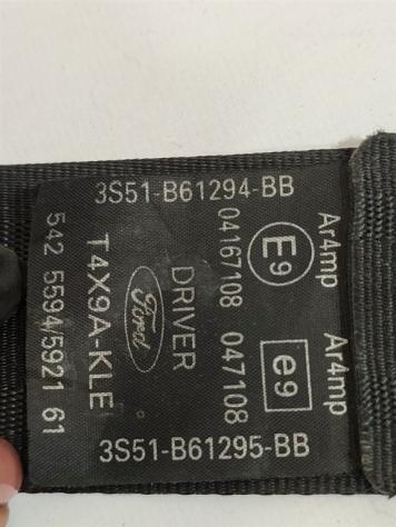 CINTURA DI SICUREZZA ANTERIORE SINISTRA CON PRETENSIONATORE FORD StreetKa Cabrio 3S51-B61295-BB 1222406 CDRB (0305) - Foto 3