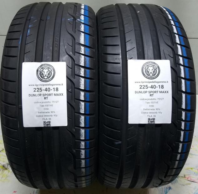 2 GOMME 225 40 18 DUNLOP A75127