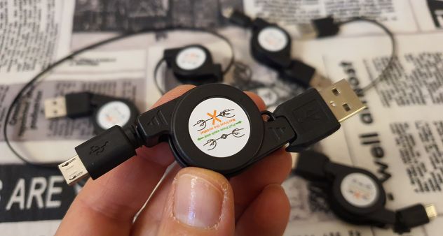 Cavetti micro USB ad avvolgimento - Foto 2