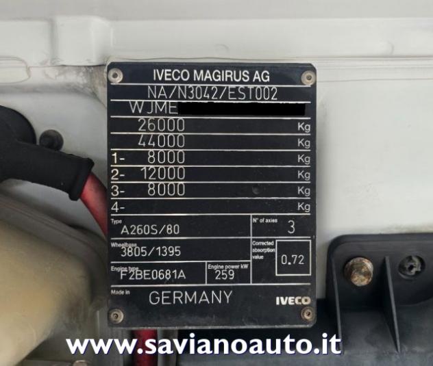 IVECO STRALIS 350 RIBALTABILE+GRU+JIB+RADIOCOMANDO 29Mt rif. 24045932 - Foto 7