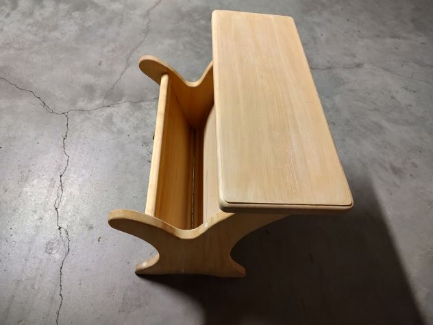 Porta riviste in legno di faggio nuovo - Foto 3