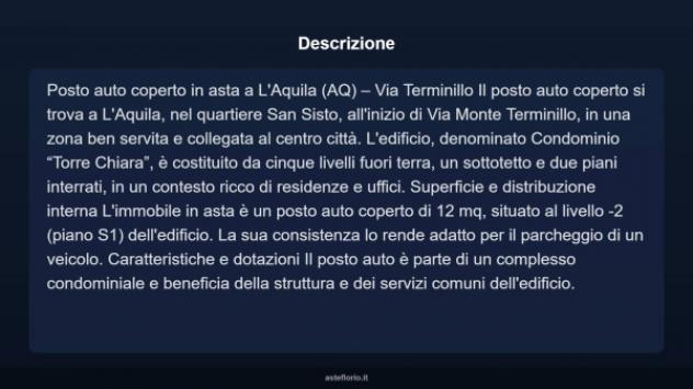 Immobile in asta di 12 m² in vendita a L'Aquila - Foto 5