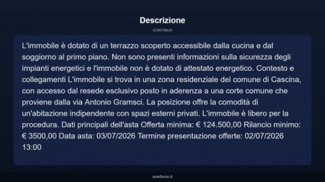 Immobile in asta di 167 m² in vendita a Cascina - Foto 13