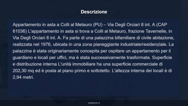 Immobile in asta di 202 m² con più di 5 locali in vendita a Colli al Metauro - Foto 11
