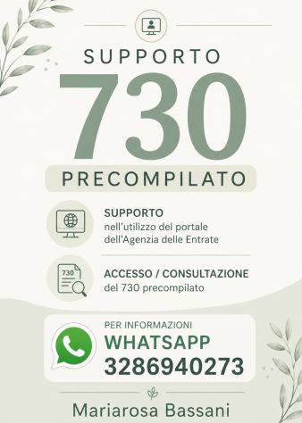 Supporto accesso e consultazione 730 precompilato