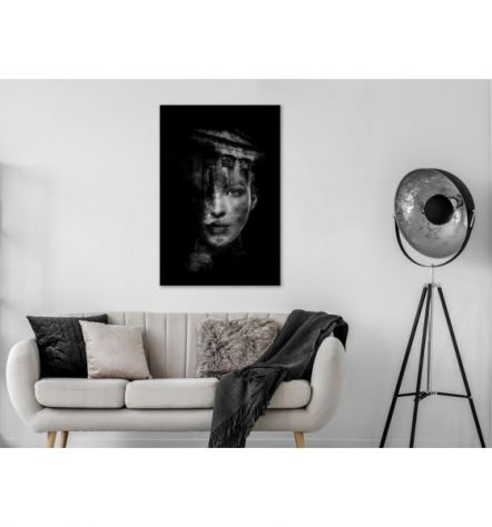 Quadro Donna In Bianco E Nero Cm. 40x60 - ARREDALACASA - Foto 2