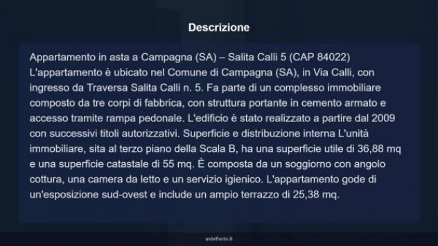 Immobile in asta di 36 m² in vendita a Campagna - Foto 4