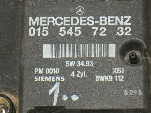 0155457232 ECU CENTRALINA MERCEDES C180 E 200 5WK9112 0155457232 - Foto 2