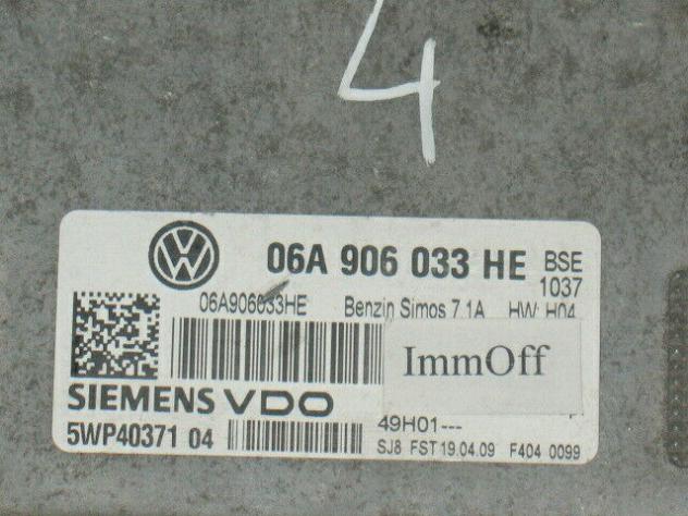 06A906033HE ECU SEAT ALTEA XL .6 06A906033HE SIMOS 7.1A 5WP40371 04 - Foto 2