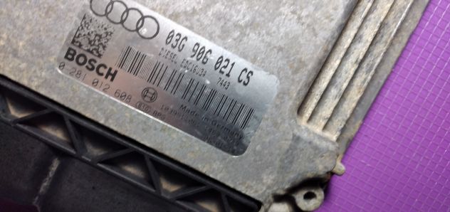 CENTRALINA MOTORE AUDI A3 1.9 TDI BOSCH 0 281 012 608, 0281012608, DIESEL EDC16U - Foto 6
