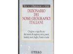 DIZIONARIO DEI NOMI GEOGRAFICI ITALIAN