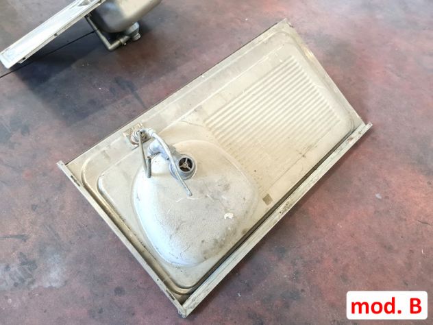 2 lavelli inox una vasca a incasso usati - Foto 7