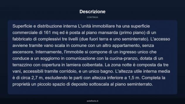 Immobile in asta di 161 m² con più di 5 locali in vendita a Colle Sannita - Foto 13