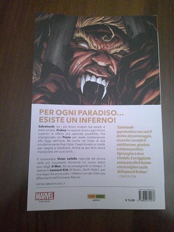 sabretooth-l'avversario(marvel,panini comics,2022) - Foto 2