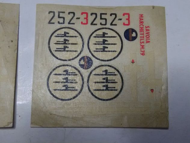 Savoia Marchetti SM79 - decalcomanie originali vintage - Foto 3