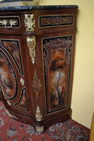 Servante stile Napoleone III dipinta a modo Vernis Marten - Foto 10