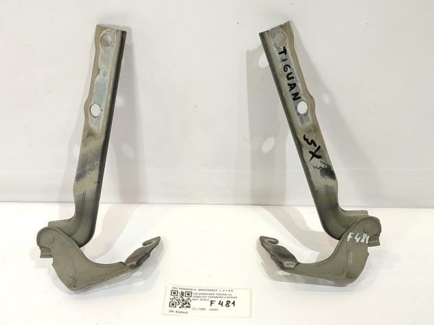 CERNIERE COFANO ANTERIORE DX E SX VOLKSWAGEN Tiguan 1° Serie 5N0823301A 5N08233052A CBAB (0711) - Foto 4