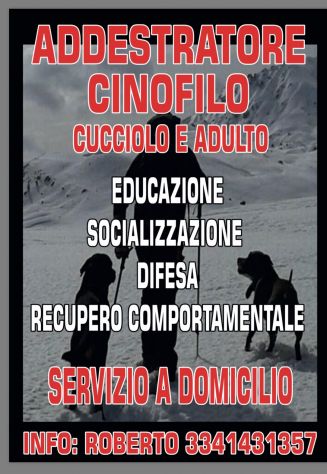 ADDESTRATORE /EDUCATORE CINOFILO GENOVA