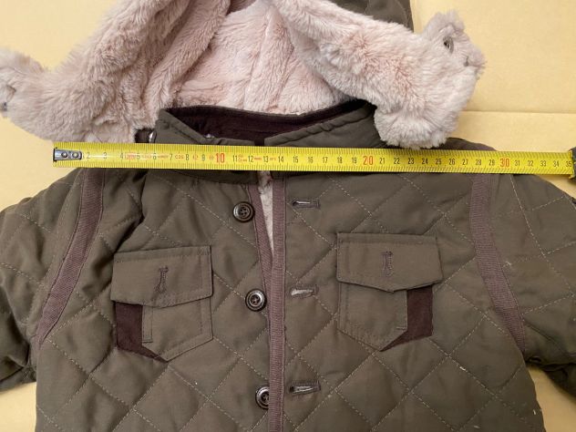 Giubbino grigioverde 18 mesi unisex con pelliccia interna Chicco - Foto 4